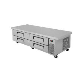 Turbo Air TCBE-82SDR-E-N Four Drawer Refrigerated Chef Base with Extended Top