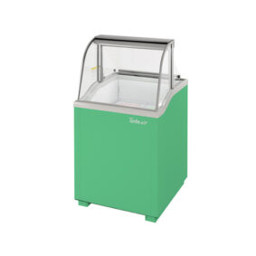 Turbo Air TIDC-26G-N Green Low Curved Glass Ice Cream Dipping Cabinet