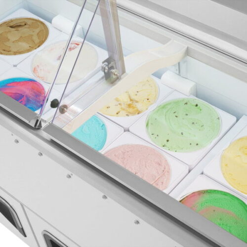 Turbo Air TIDC-70W-N Low Curved Glass Ice Cream Dipping Cabinet - Image 2