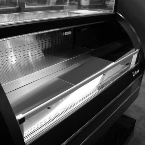 Turbo Air TOM-W-60SB-N Black Slim Line Dual Service Refrigerated Open Display Merchandiser - Image 2