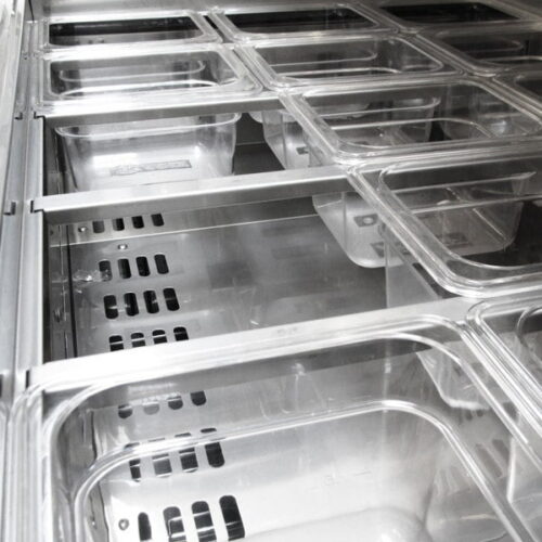 Turbo Air TST-60SD-24-N 2 Door Mega Top Refrigerated Sandwich Prep Table - Image 3