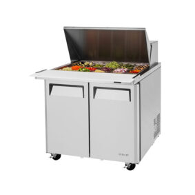 Turbo Air MST-36-15-N6 2 Door Mega Top Refrigerated Sandwich Prep Table