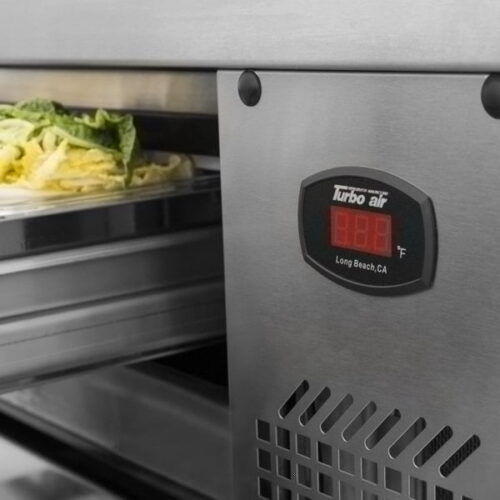 Turbo Air TCBE-82SDR-E-N Four Drawer Refrigerated Chef Base with Extended Top - Image 2