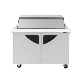 Turbo Air TST-48SD-18-N-SL 2 Door Mega Top Sliding Lid Refrigerated Sandwich Prep Table