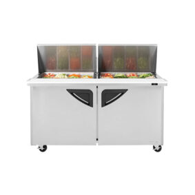 Turbo Air TST-60SD-24-N 2 Door Mega Top Refrigerated Sandwich Prep Table