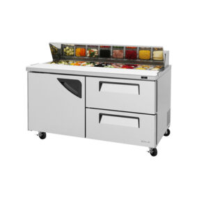 Turbo Air TST-60SD-D2-N 1 Door 2 Drawer Refrigerated Sandwich Prep Table