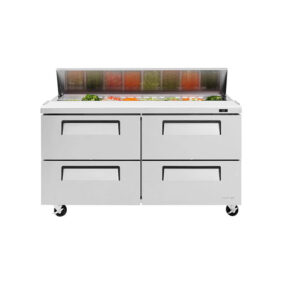 Turbo Air TST-60SD-D4-N 4 Drawer Refrigerated Sandwich Prep Table