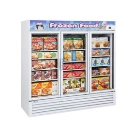 Turbo Air TGF-72F-N White Glass Door Merchandising Freezer