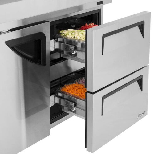Turbo Air TWF-48SD-D2-N Worktop Freezer with One Door and Two Drawers - Image 2
