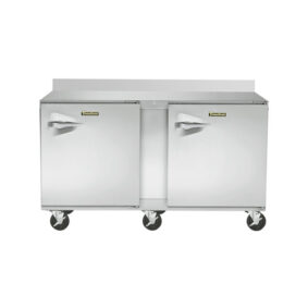 Traulsen ULT60-RR-SB CU60TOP-BSWO 60" Two Door Worktop Freezer