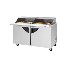 Turbo Air TST-72SD-30-N-SL 3 Door Mega Top Sliding Lid Refrigerated Sandwich Prep Table