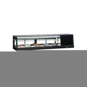 Turbo Air SAS-60R-N Straight Glass Refrigerated Sushi Case - Right Side Compressor