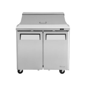 Turbo Air MST-36-N6 2 Door Stainless Steel Refrigerated Sandwich Prep Table