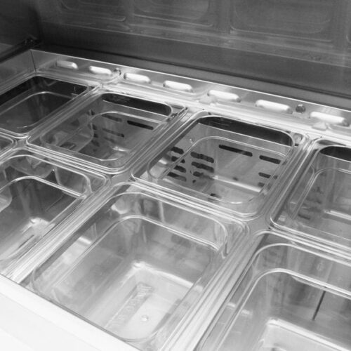 Turbo Air MST-36-N6 2 Door Stainless Steel Refrigerated Sandwich Prep Table - Image 4