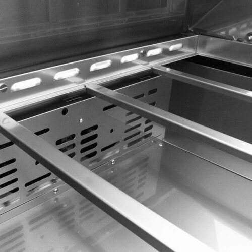 Turbo Air MST-36-N6 2 Door Stainless Steel Refrigerated Sandwich Prep Table - Image 5
