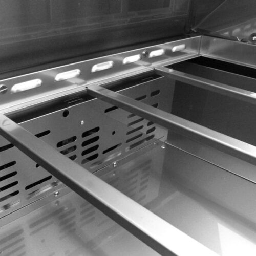 Turbo Air MST-60-N 2 Door Stainless Steel Refrigerated Sandwich Prep Table - Image 2