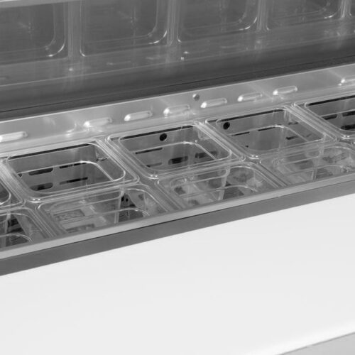 Turbo Air MST-48-18-N 2 Door Mega Top Stainless Steel Refrigerated Sandwich Prep Table - Image 5