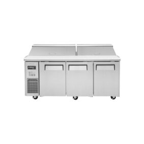 Turbo Air JST-72-N 3 Door Side Mount Compressor Refrigerated Sandwich Prep Table