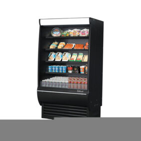 Turbo Air TOM-36DXB-SP-N Black Extra Deep Air Curtain Merchandiser