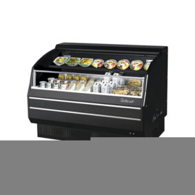 Turbo Air TOM-30LB-SP-A-N Black Low Profile Horizontal Air Curtain Display Case with Black