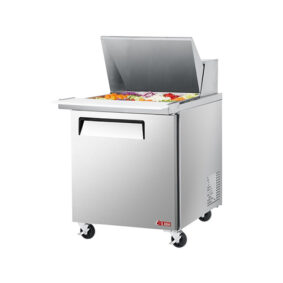 Turbo Air EST-28-12-N6 1 Door Mega Top Refrigerated Salad Prep Table