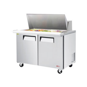 Turbo Air EST-48-18-N 2 Door Mega Top Refrigerated Salad Prep Table