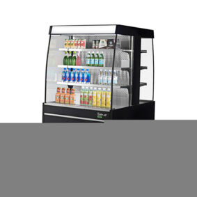 Turbo Air TIOM-36SB-N Black Square Island Display Case
