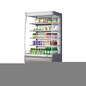 Turbo Air TOM-36DXS-N Stainless Steel Extra Deep Vertical Open Display Case