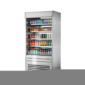 Turbo Air TOM-36ES-N Stainless Steel Vertical Air Curtain Display Case