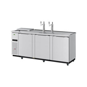 Turbo Air TCB-4SDD-N Stainless Steel Beer Dispenser with Club Top and Double Taps