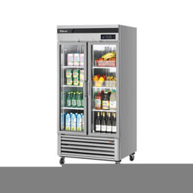 Turbo Air TSR-35GSD-N Reach-In Refrigerator with Glass Doors