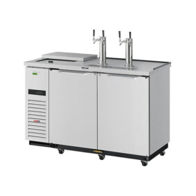 Turbo Air TCB-2SDD-N6 Stainless Steel Beer Dispenser with Club Top and Double Taps