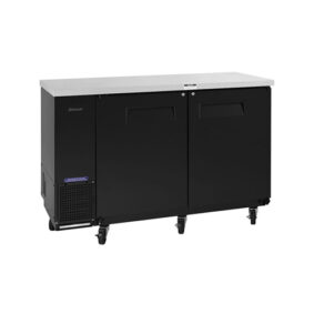 Turbo Air TBB-24-60SBD-N6 Narrow Back Bar Cooler with Black Doors