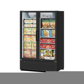 Turbo Air TGF-47SDHB-N Black Swing 2 Door Freezer