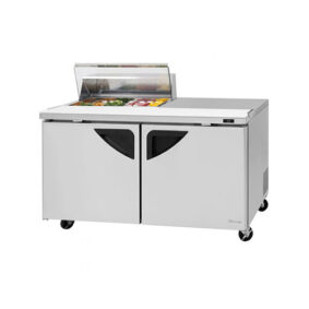 Turbo Air TST-60SD-08S-N-CL 2 Door Refrigerated Sandwich Prep Table