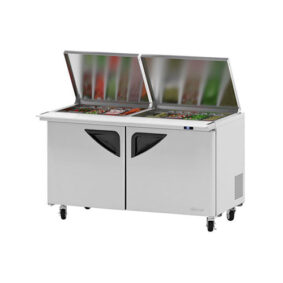 Turbo Air TST-60SD-24-N-FL 2 Door Refrigerated Mega Top Sandwich Prep Table