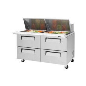 Turbo Air TST-60SD-24-D4-N 4 Drawer Mega Top Refrigerated Sandwich Prep Table