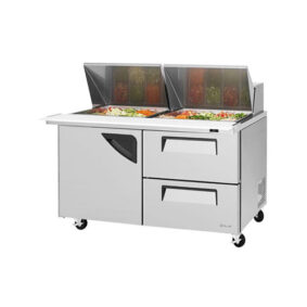 Turbo Air TST-60SD-24-D2-N 1 Door 2 Drawer Mega Top Refrigerated Sandwich Prep Table