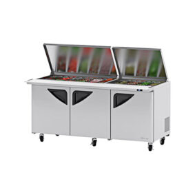 Turbo Air TST-72SD-30-N-FL 3 Door Mega Top Refrigerated Sandwich Prep Table