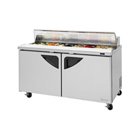 Turbo Air TST-60SD-N-CL 2 Door Refrigerated Sandwich Prep Table
