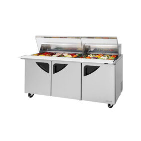 Turbo Air TST-72SD-30-N-CL 3 Door Mega Top Refrigerated Sandwich Prep Table
