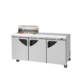 Turbo Air TST-72SD-08S-N-CL 3 Door Refrigerated Sandwich Prep Table