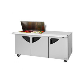 Turbo Air TST-72SD-15M-N-LW 3 Door Mega Top Refrigerated Sandwich Prep Table