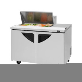 Turbo Air TST-48SD-08S-N-RW 2 Door Refrigerated Sandwich Prep Table