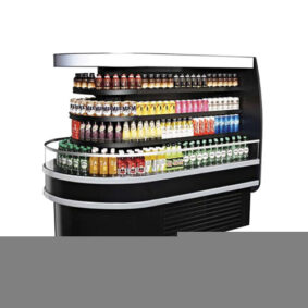 Turbo Air TIOM-36RSS-N Stainless Steel Oval Island Display Case