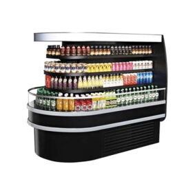 Turbo Air TIOM-48RSS-N Stainless Steel Oval Island Display Case