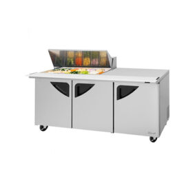 Turbo Air TST-72SD-18M-N-RW 3 Door Mega Top Refrigerated Sandwich Prep Table
