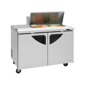 Turbo Air TST-48SD-08S-N-LW 2 Door Refrigerated Sandwich Prep Table