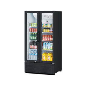 Turbo Air TGM-35SDH-N Black Refrigerated Glass Door Merchandiser