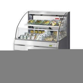 Turbo Air TOM-30LS-N Stainless Steel Low Profile Horizontal Air Curtain Display Case